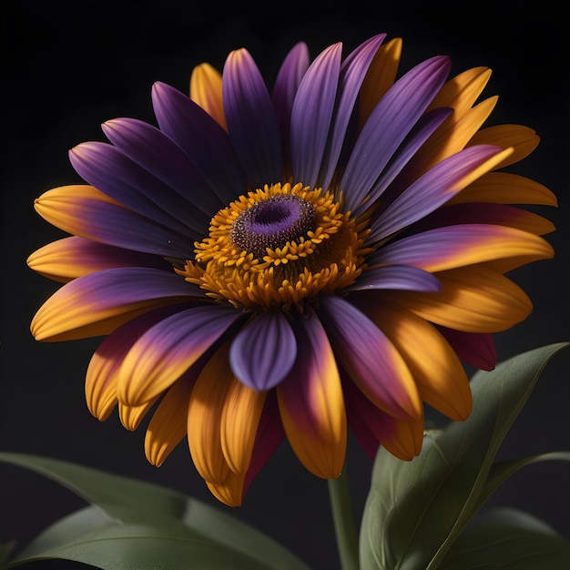 Hyper realistic 3d rendered african daisy flower