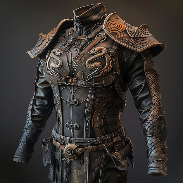 Hyper Realistic Armor Modifications Subtle Enhancements with Snake Belt