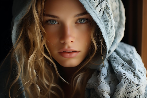 hyper realistic photo of a beautiful girl AI generated