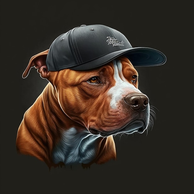 Hyper realistic pit bull