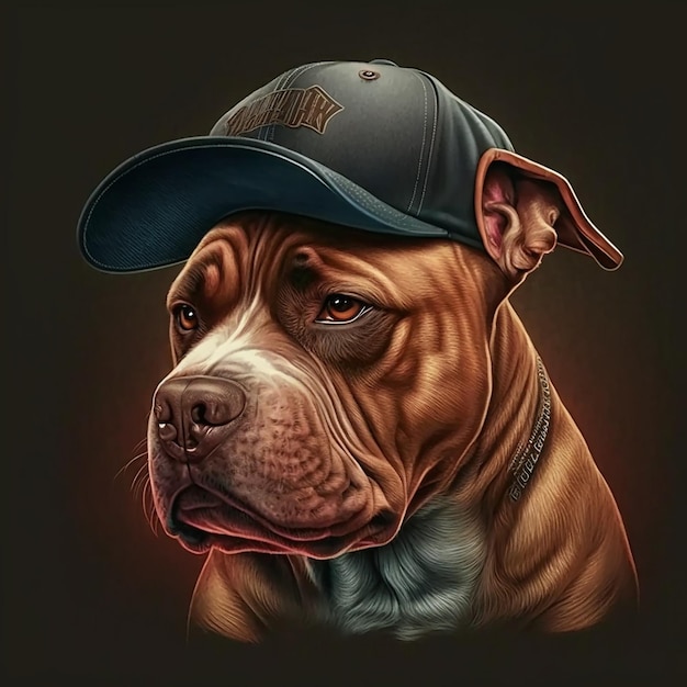 Hyper realistic pit bull