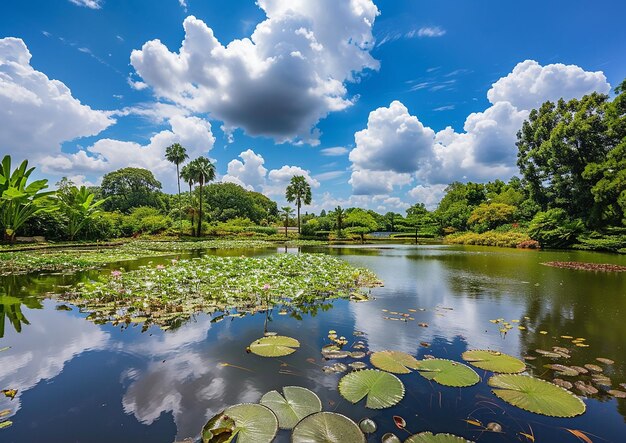 Photo hyperrealistic beauty water lily in botany