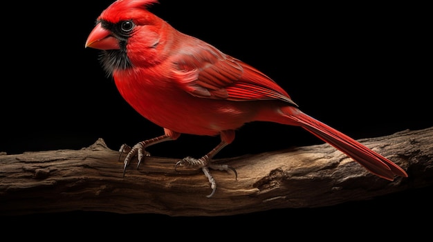 Hyperrealistic Wood Sculptor Creates Monochromatic Cardinal Portrait