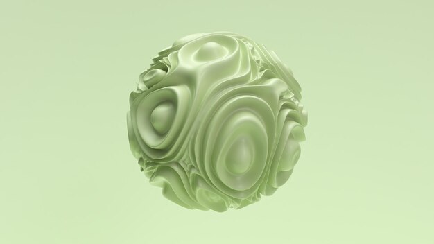 Photo hypnotic cyclic animation of the sphere endless animation of d waves cyclic smooth motion design