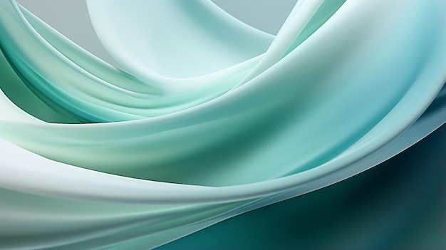 Hypnotic Interweaving of Mint Green and Seafoam