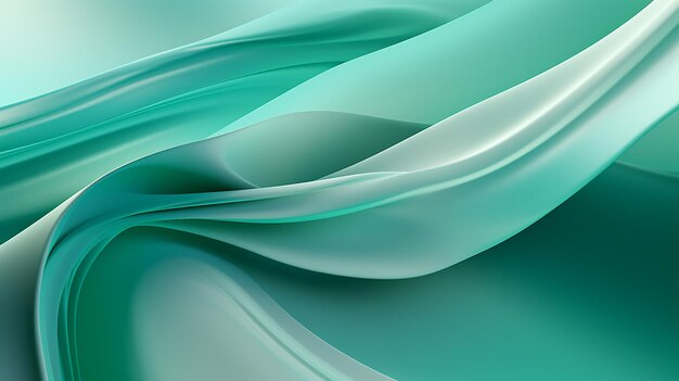 Hypnotic Interweaving of Mint Green and Seafoam