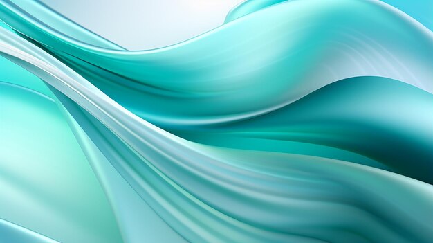 Hypnotic Interweaving of Mint Green and Seafoam