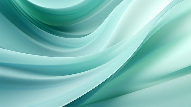 Hypnotic Interweaving of Mint Green and Seafoam