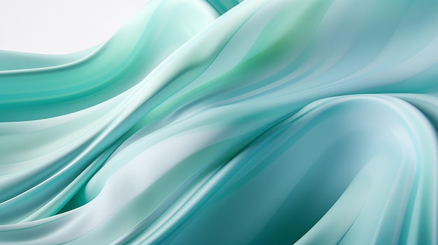 Hypnotic Interweaving of Mint Green and Seafoam