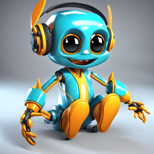 I absolutely adore this 3D creative cute humanoid monster friendly pose The way the monster is desi