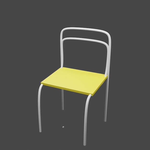 I made a 3D chair illustration