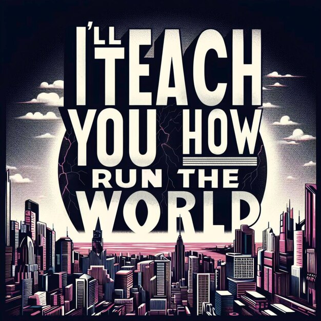 I will teach how to run the world