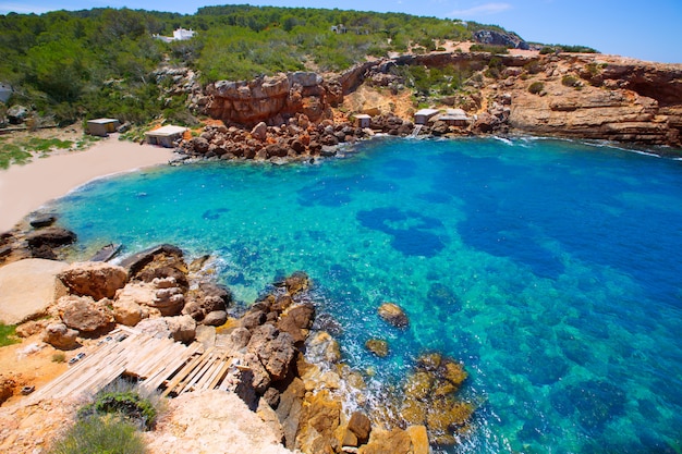 Ibiza Punta de Sa Galera beach in San Antonio