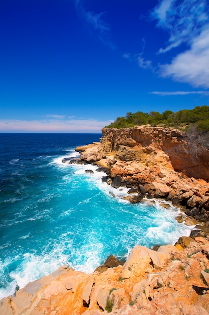 Ibiza Punta de Sa Galera beach in San Antonio