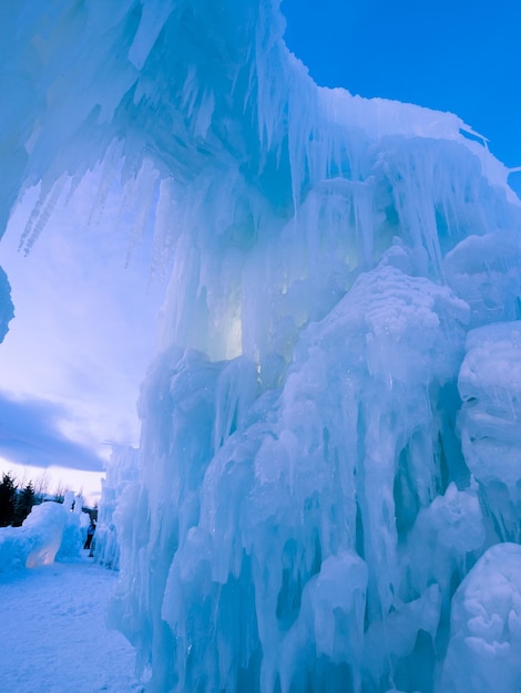 Ice Castles of Silverthorne, Colorado.