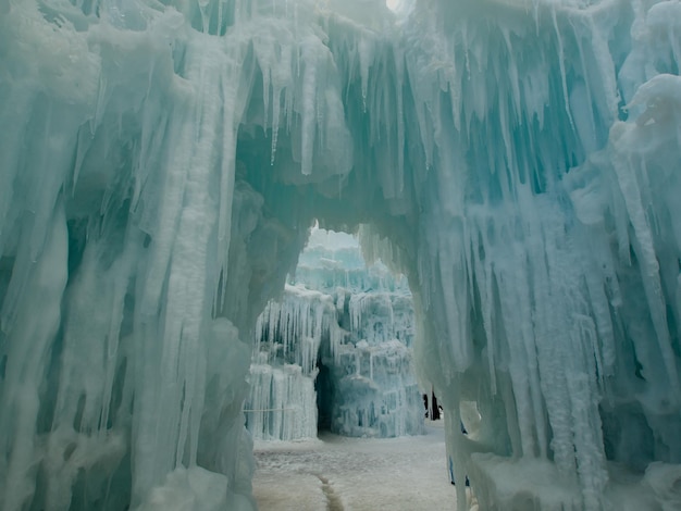 Ice Castles of Silverthorne, Colorado.