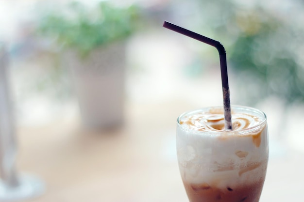 Ice coffee caramel