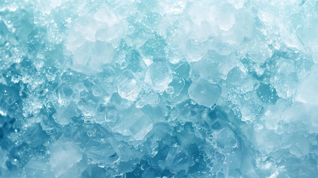 Ice cold texture background Cracked and scattered ice pieces