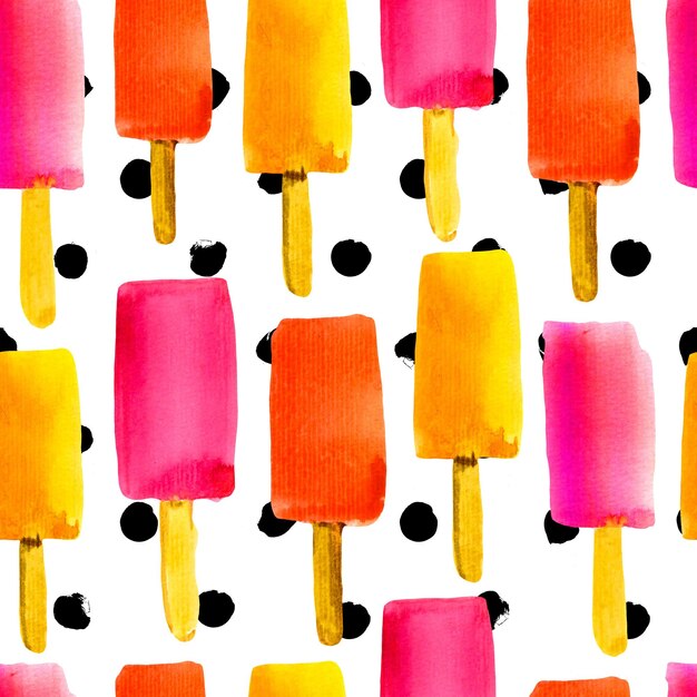 Photo ice cream pattern