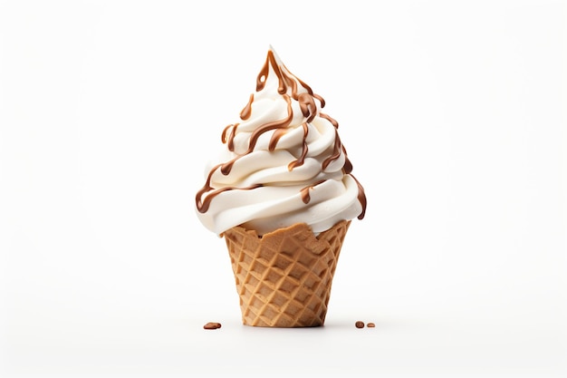 Ice Cream on white background