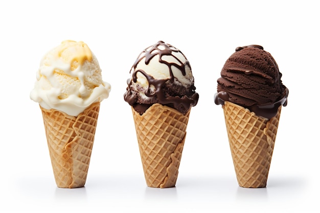 Ice Cream on white background