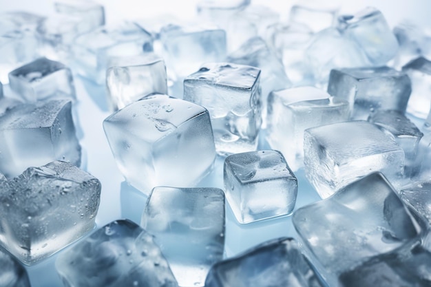 Ice Cubes in Various Shapes and Sizes for Refreshing Beverages