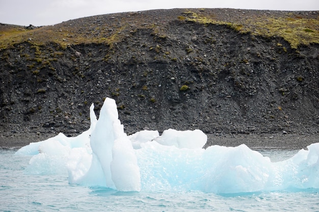 Ice floes at Jokulsarlon glacial lagoon in Iceland