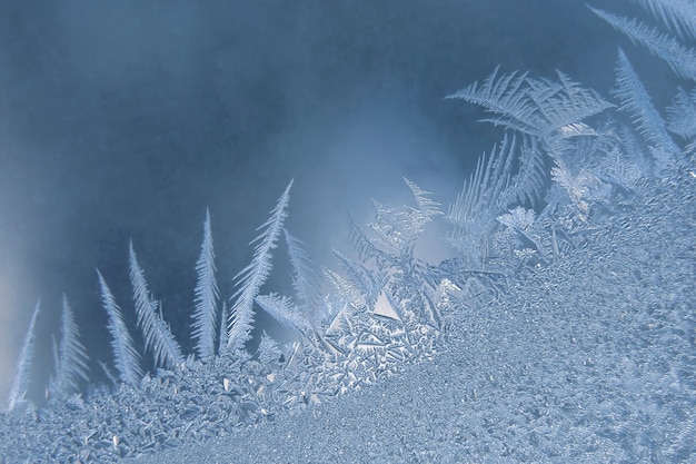 Photo ice patterns on a winter window
. seasons of nature and uniqueness