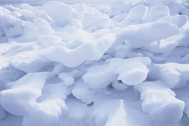 ice splashes baikal rocks, abstract winter view