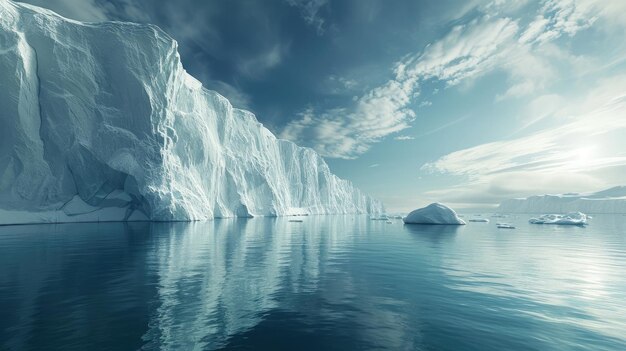 An iceberg emerges a majestic feature in Greenlands Arctic landscape