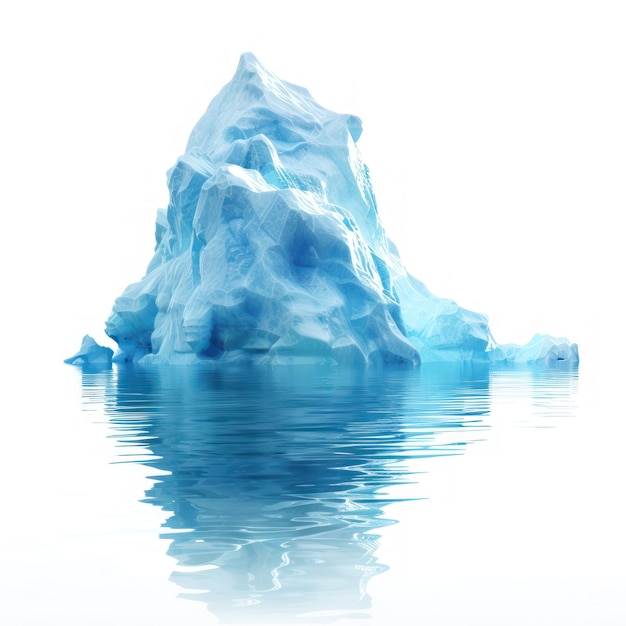 Iceberg isolated on transparent background