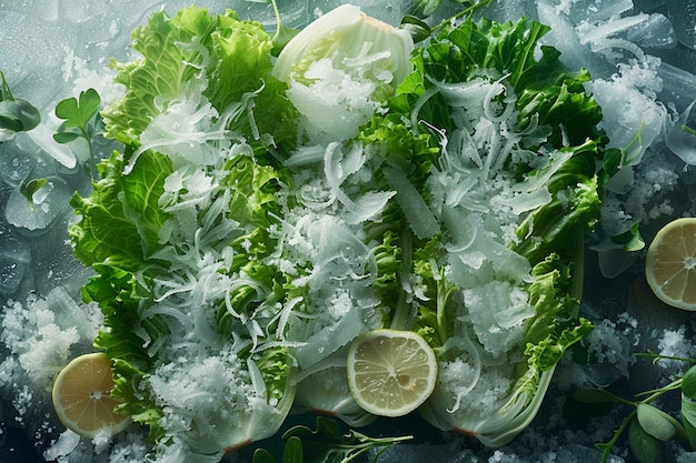 Photo iceberg lettuce i alphabet