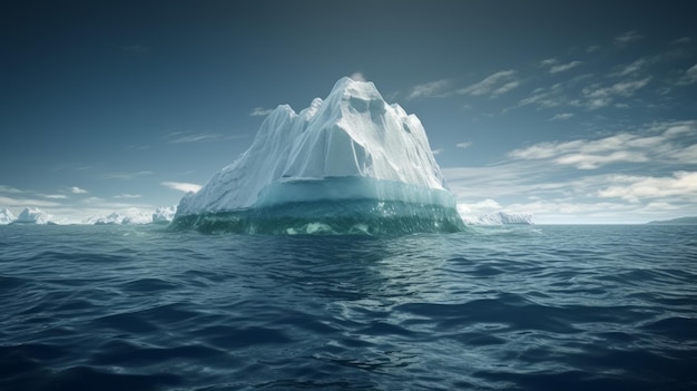 Iceberg under the sea ultra realistic Generative AI