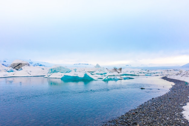 Icebergs in Glacier Lagoon, Iceland 