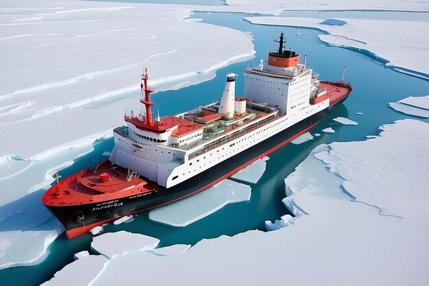 Photo icebreaker ships in polar regions