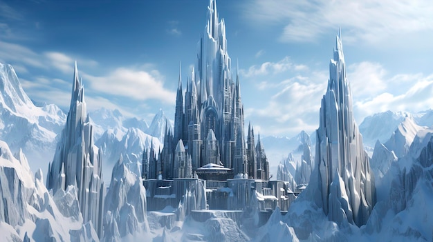 icecastle1 HD 8K wallpaper Stock Photographic images