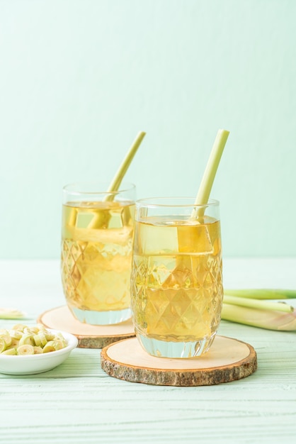 iced lemon grass juice