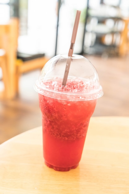 iced raspberry soda