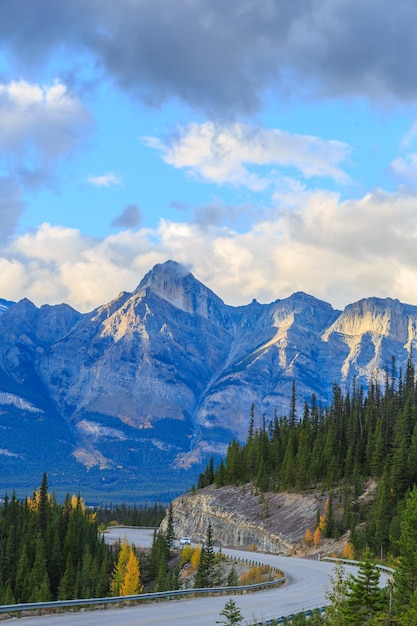 Icefield Parkway in Jasper National Park Alberta Canada