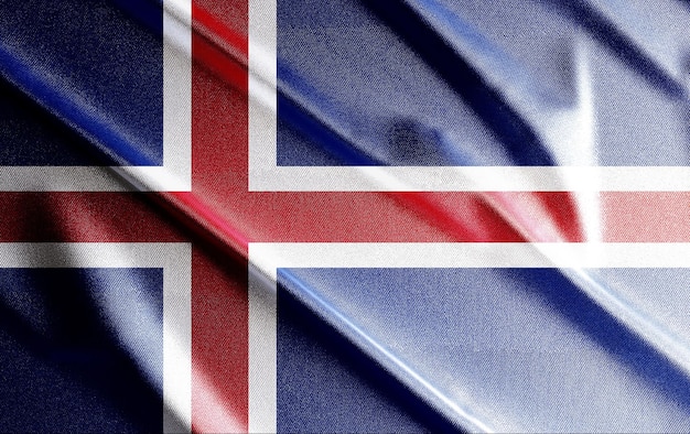 Iceland 3d flag, beautiful country flag in the world, background, banner, postr, abstract.