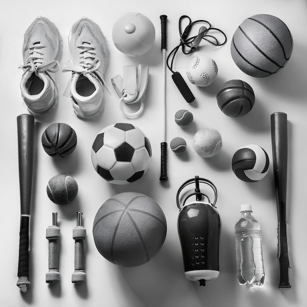 Photo the icon of all kinds of balls in sports