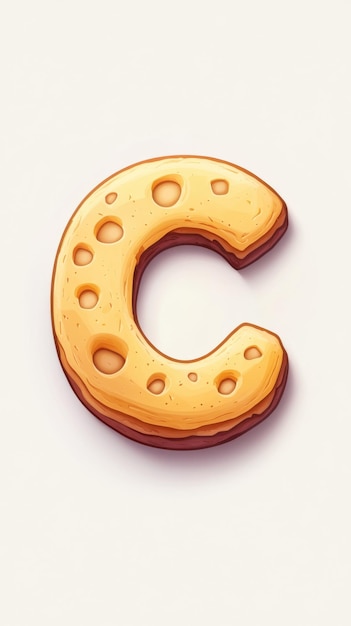 icon for an app cookie shaped like the letter C crumbs