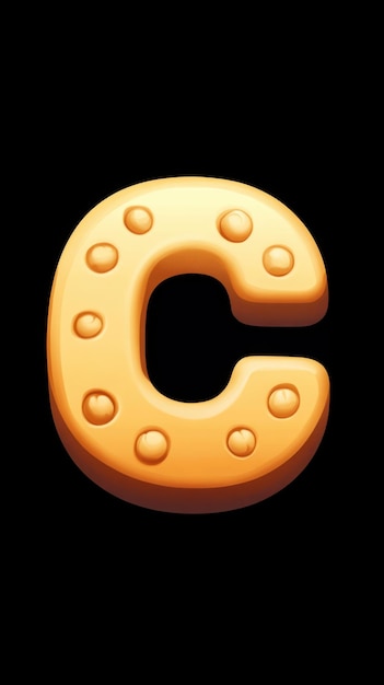 icon for an app cookie shaped like the letter C crumbs