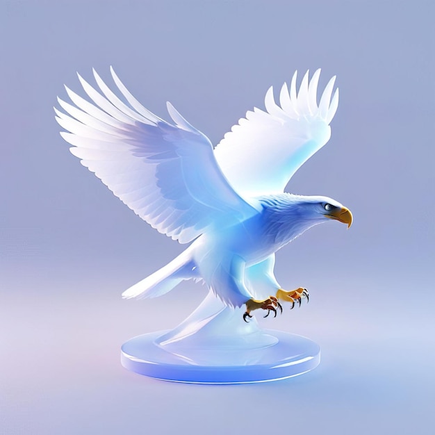 Icon of eagle Glossy glass style