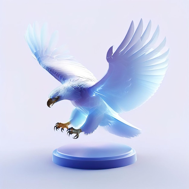 Icon of eagle Glossy glass style