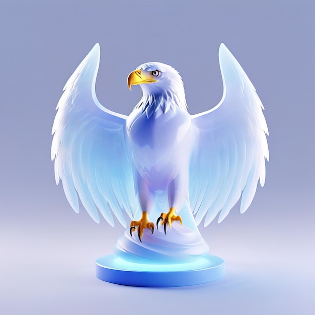 Icon of eagle Glossy glass style