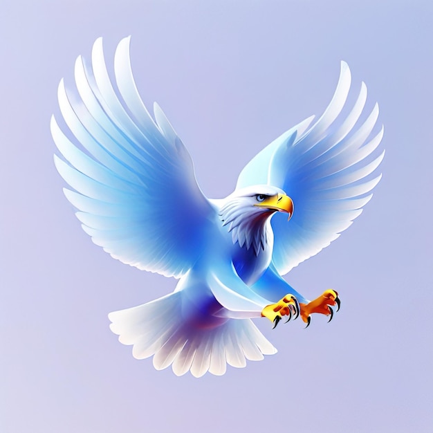 Icon of eagle Glossy glass style