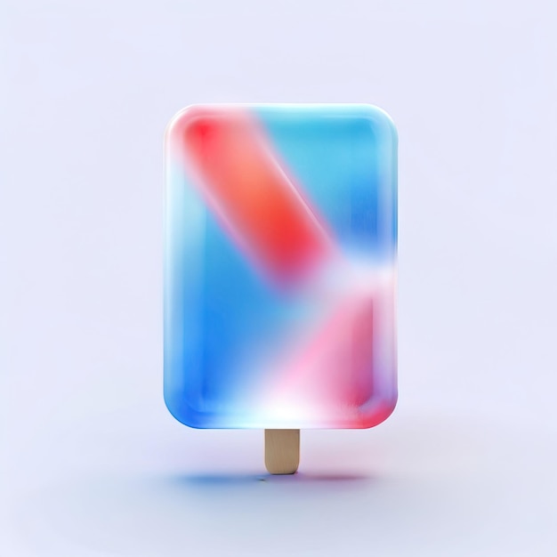 Icon of popsicle Glossy glass style