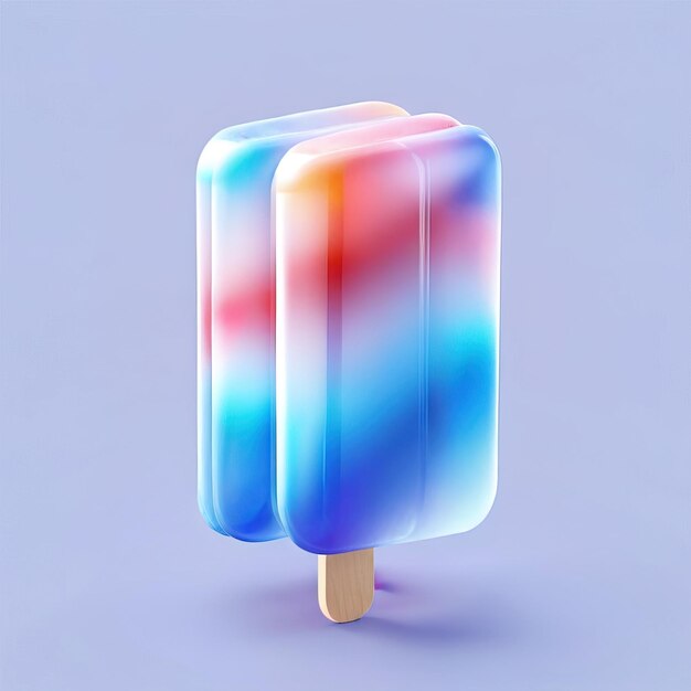 Icon of popsicle Glossy glass style