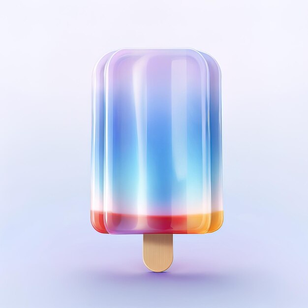 Icon of popsicle Glossy glass style